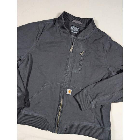 Carhartt Jackets & Blazers - Carhartt Crawford Canvas Bomber Jacket Womens Size 2XL Black Mesh Lined 102524